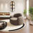 Semi-circular curved light luxury sofa