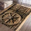 Soft Non-Woven Printed Rug with Intricate Geometric Pattern for Elegant Home Decor Enhancement-114328754