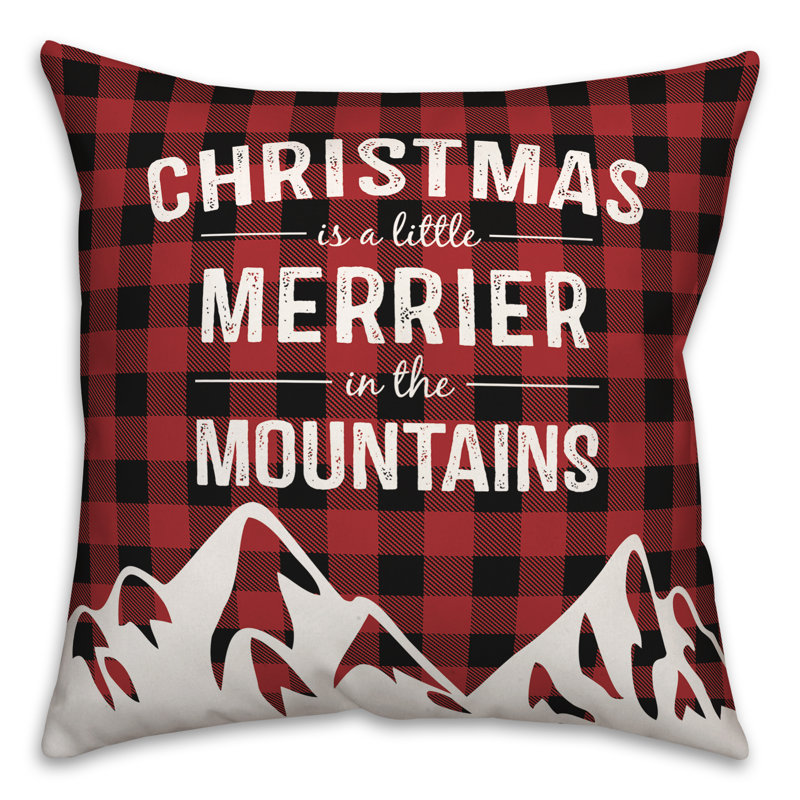Plaid Reversible Throw Pillow