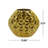 Aluminum Metal Faceted Geometric Decorative Vase-71134101-71134102