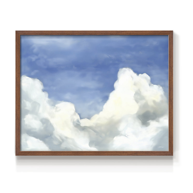 «Landscape Series-I», reproduction encadrée, H 8 po x l 10 po, Noyer