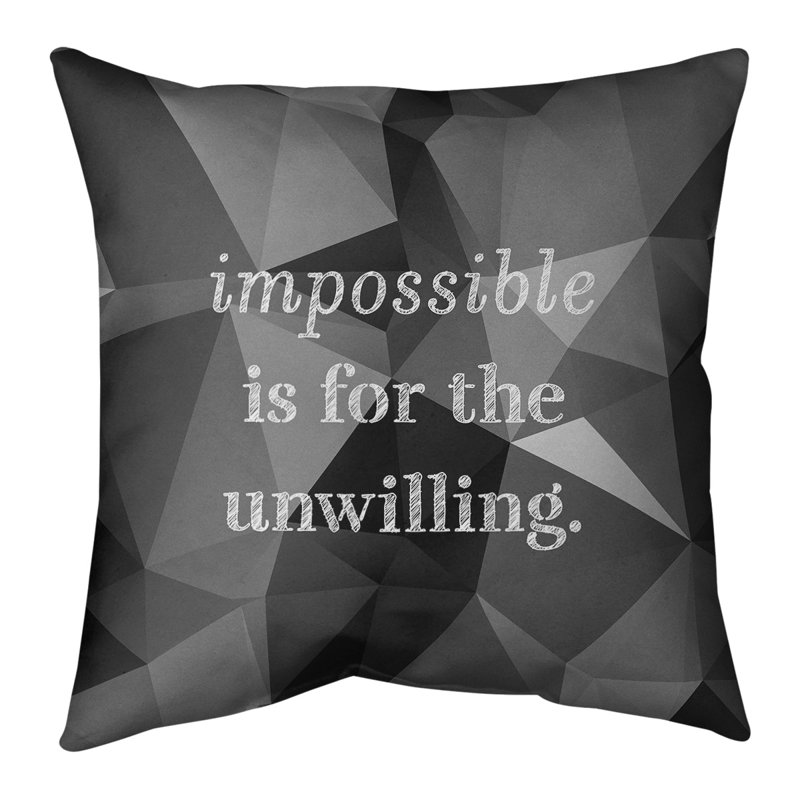 Coussin de cotation de faux gemme impossible, 20 po x 20 po, Onyx