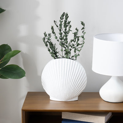 White 65cm Ceramic Table Vase