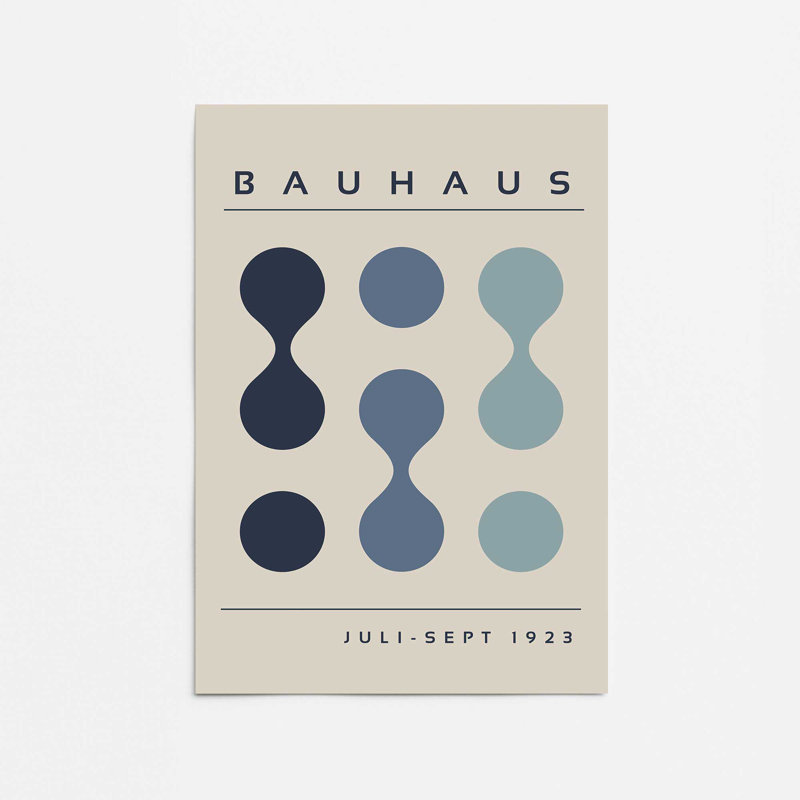 Midnight Bauhaus Flow Print, Does Not Apply, 16" H x 12" W x 0.1" D, Frameless Print