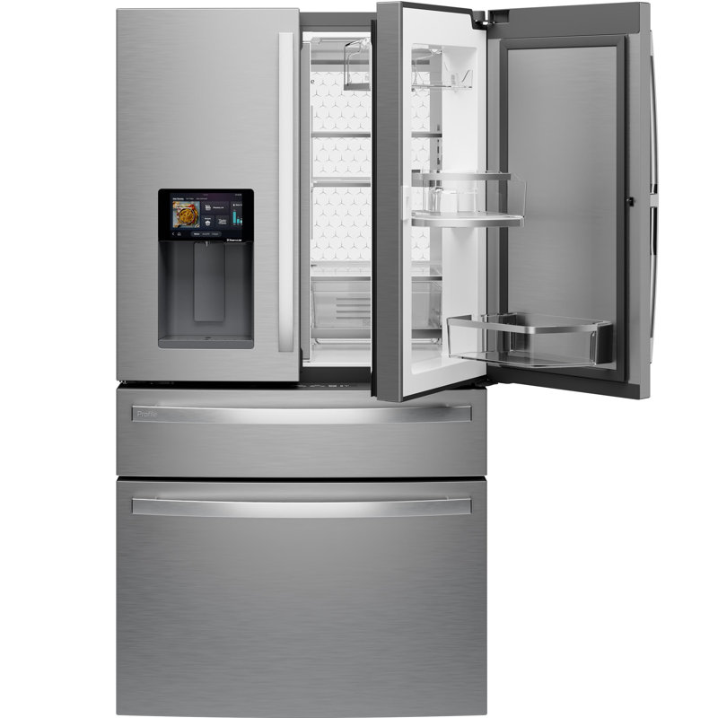 GE Profile ENERGY STAR 22.4 Cu. Ft. Smart Counter-Depth 4-Door French-Door Refrigerator with Kitchen Assistant