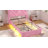 Princess Bed, Upholstered Crown Canopy Bed with Soft Padding, Pink House Bed for Kids Bedroom-1399461533-1399461530