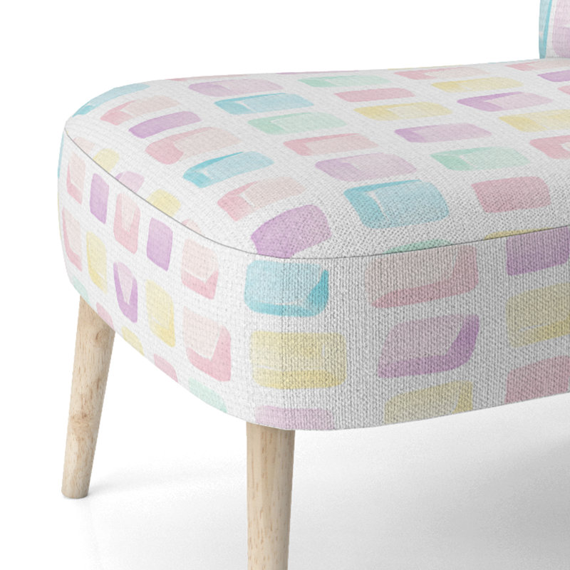 Chaise rembourrée Kids Soft, Chaise d'appoint sans accoudoirs