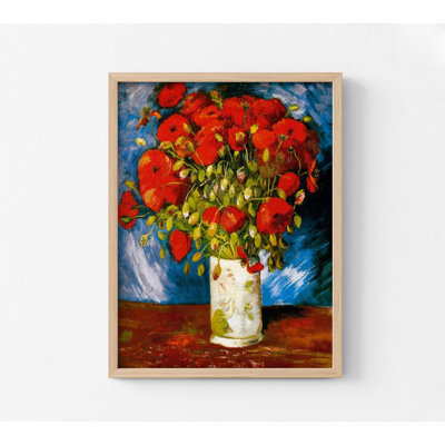 «Humberto Poppies» par Vincent Van Gogh, impressions de fleurs rouges, coquelicots rouges, reproduction de peinture à l'huile, fleur de Van Gogh, art naturel rouge, art mural nature