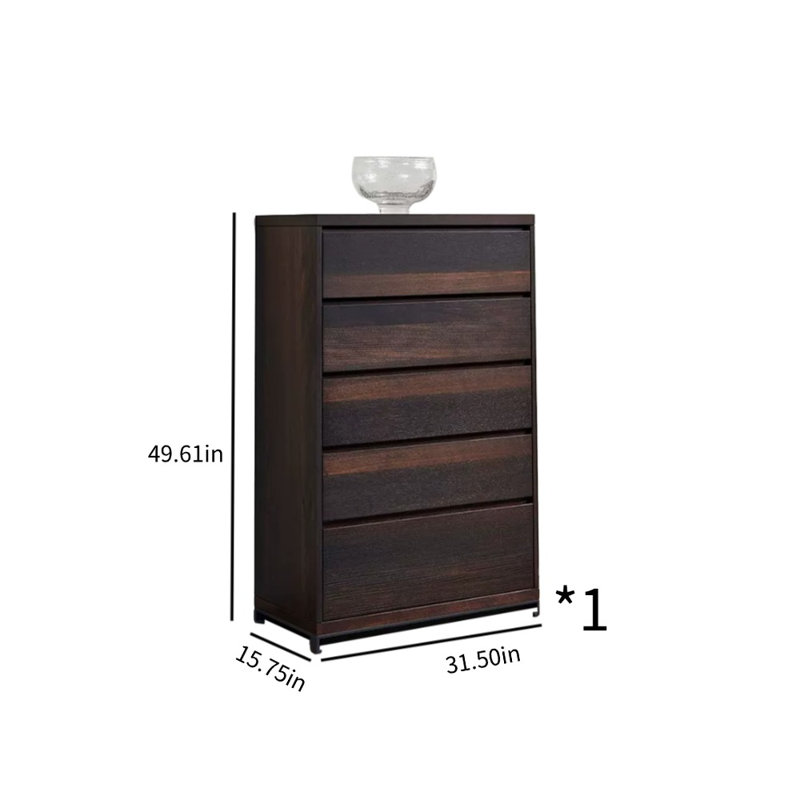 Smoke Color Simple Light Luxury Accent Cabinet Accent Chest