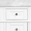 Ensemble de meuble-lavabo simple 48 po avec armoire blanche et comptoir en marbre de Carrare Lakeland-415400400