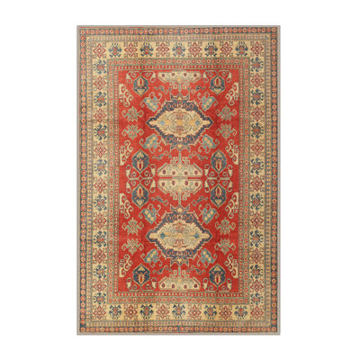 Tapis traditionnel mehroon/noir/crème Grimson