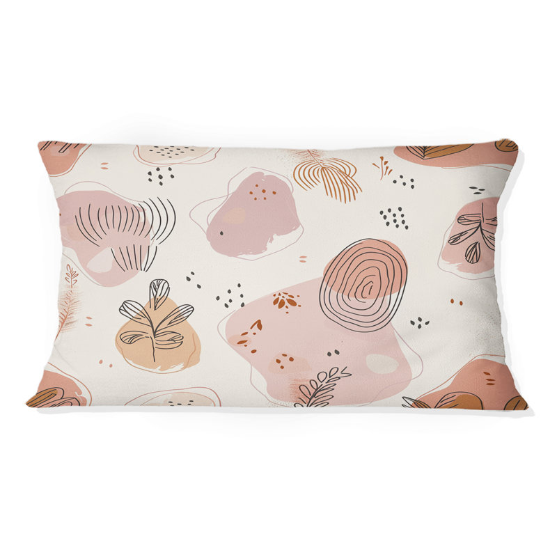Coussin rose Boho Circles III - Boho