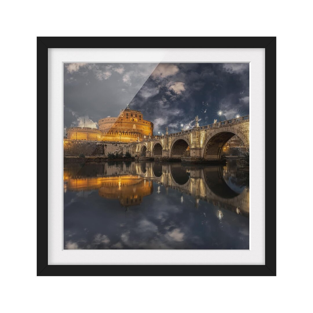 Gerahmtes Poster Ponte Sant Angelo in Rom