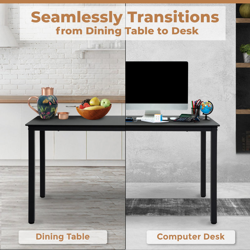 Ensemble de table de salle à manger 3 pièces pour 4 personnes avec bancs - Petite table de cuisine et banc pour la salle à manger