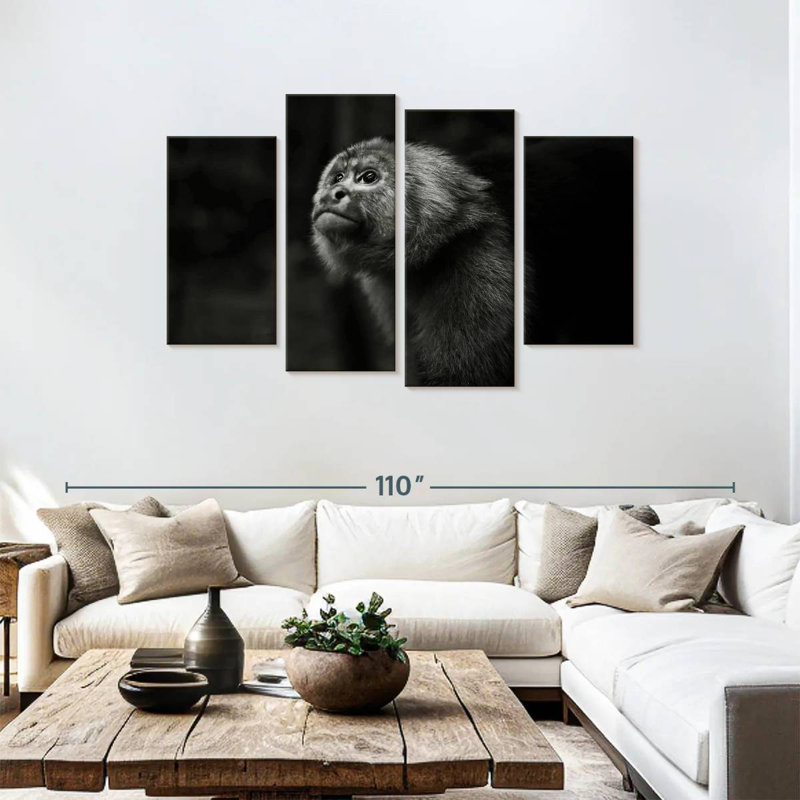 Brampt Capuchin Monkey, 48" H x 75" W