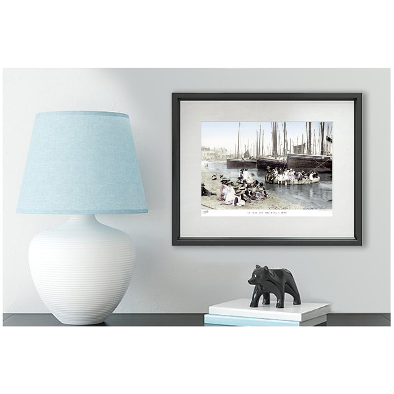 St Ives, On The Beach 1890 by Francis Frith - Single Picture Frame Print, 60cm H x 80cm W x 2.3cm D