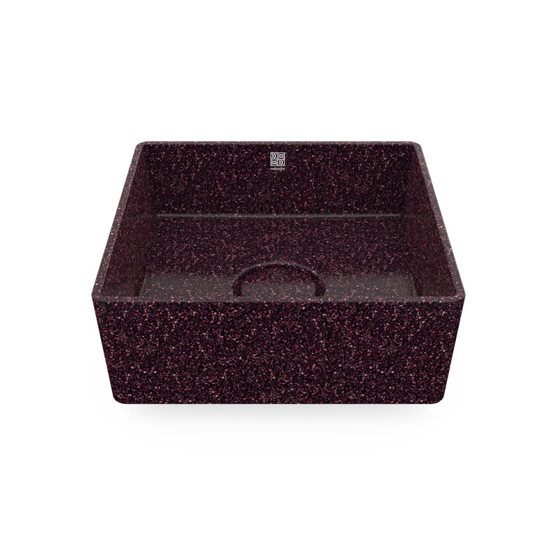Cube40 15.75'' L Bathroom Sink, Berry