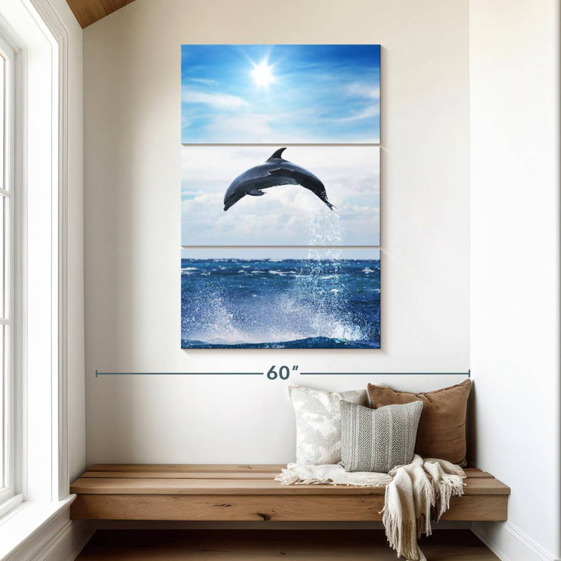 Brampt Flying Dolphin, 50" H x 32" W