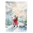Santa Hiking in the Mountains