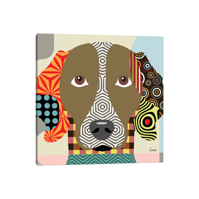 Weimaraner - Wrapped Canvas Print, 30.48 cm H x 30.48 cm W