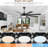 72" 8-blade Large Ceiling Fans Modern Farmhouse Indoor With Lights And Remote-195933940
