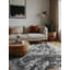 Tapis gris lavable à la machine-407167720