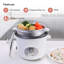 GEEPAS Rice Cooker with Steamer | Keep Warm Function | Automatic Cooking Non-Stick Inner Pot | Make Rice & Steam Healthy Vegetables | Includes Measuring Cup, Spatula & Tempered Lid-145420143