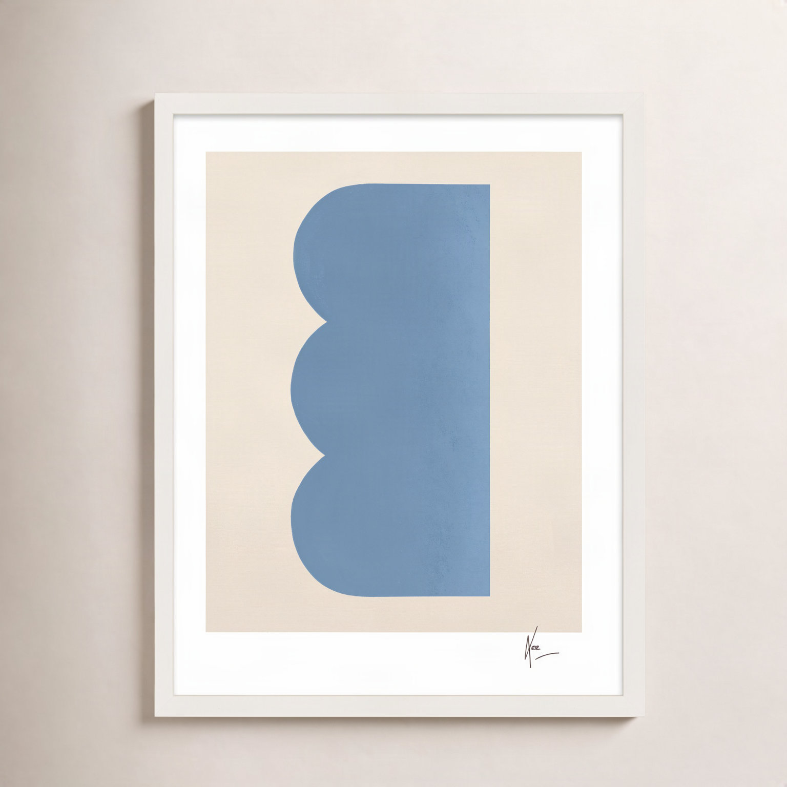 Keyhole 6 by Lee Lessem, 30" H x 24" W x 1.25" D, White Framed