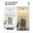 3-Light Bathroom Vanity Light With Water Ripple Globe Glass, Brushed Nickel-1498923003-1498923004-1498923007