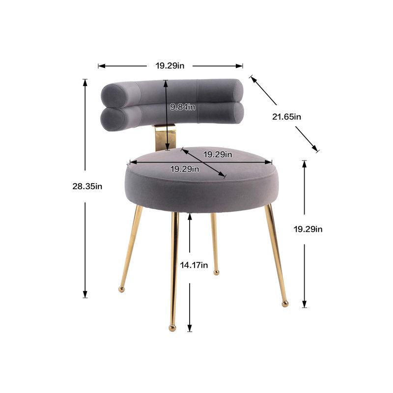 Chaise de salle à manger de loisirs 2 pièces / ensemble