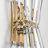 2-Light Crystal Flush Mount Wall Sconce