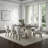 Kyna Dining Table, Gray, 82 Inch Black Sintered Stone Rectangular Top