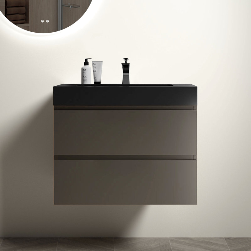 Unité de salle de bain moderne 30 po - Rangement spacieux, fonctionnalité lisse et silencieuse, surface maximale