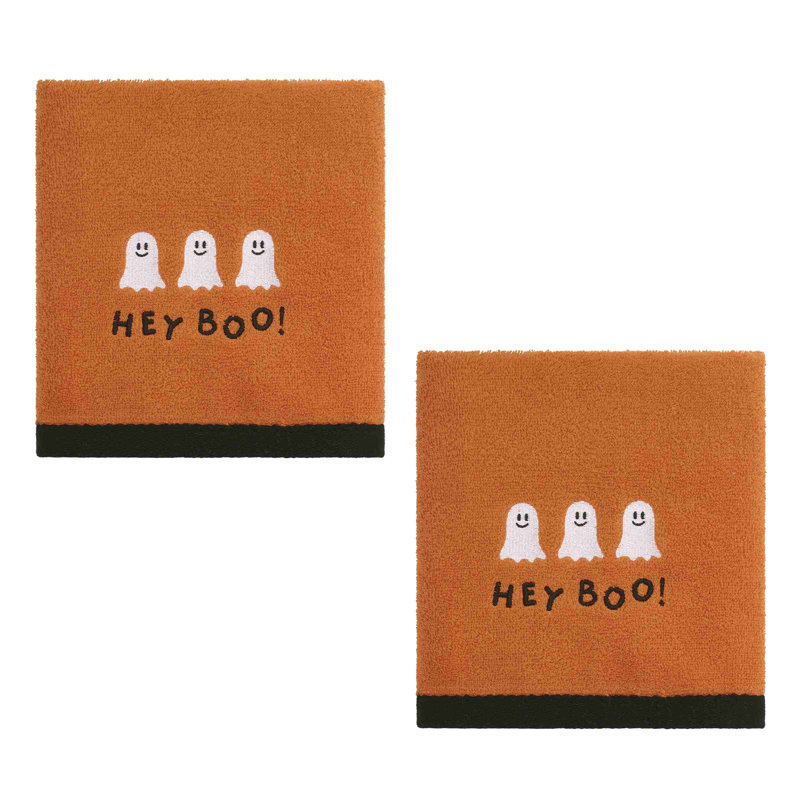  Hey Boo Halloween 2-Pack Hand Towels