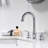 Widespread Bathroom Faucet with Drain Assembly-86862887