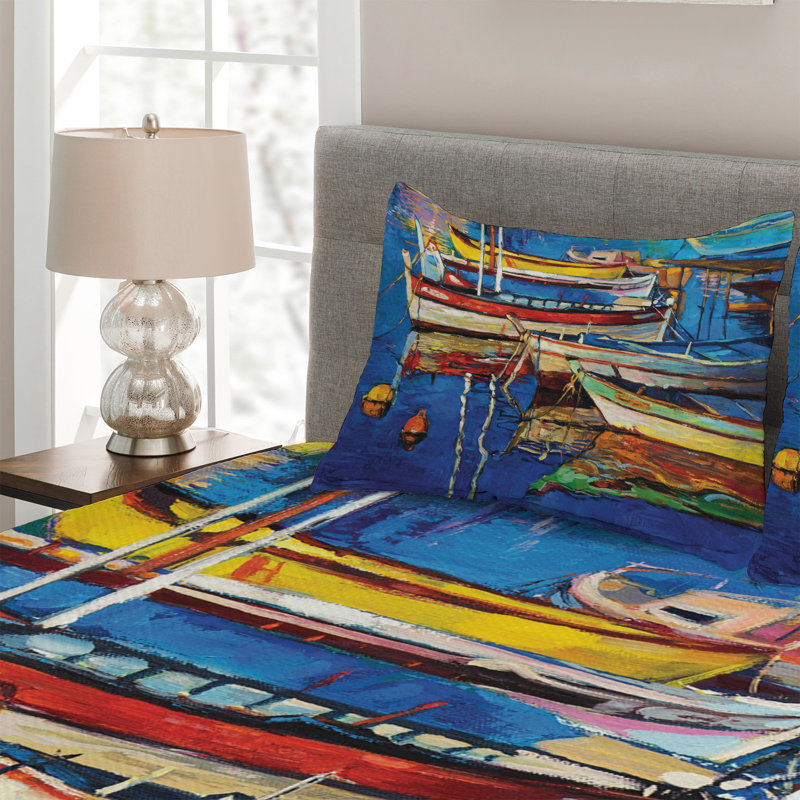 Coastal Polyester Coverlet