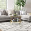 Table d'appoint d'extérieur en béton légère, durable et polyvalente pour le patio et le salon