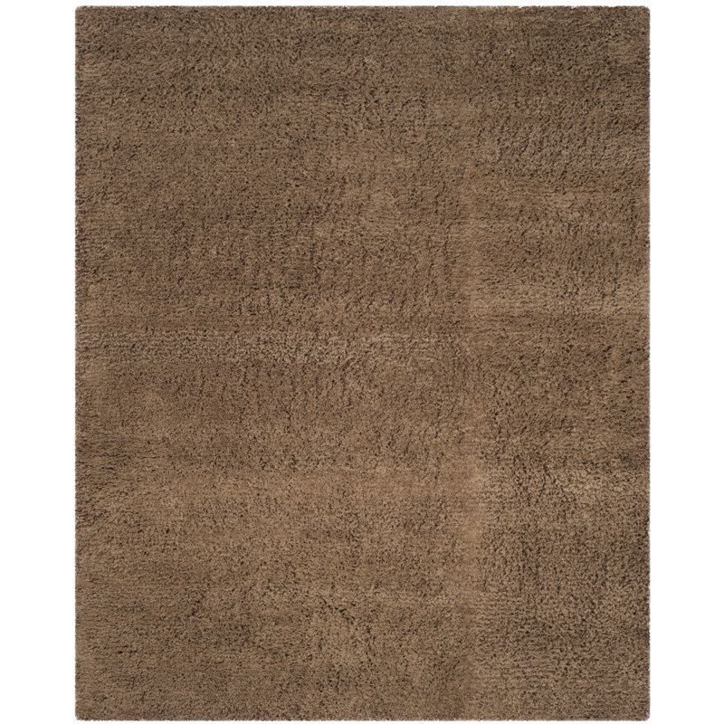 Tapis taupe touffeté à la main, Rectangle 2 pi x 3 pi