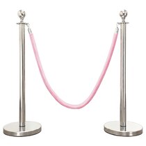 Orange Rope Barriers & Metal Wall Hooks - for Crowd Control Queue Line  Barrier Celebrations, VIP Rope for Stanchion Wall & Hooks Mounting, Long  Barriers Stanchion Rope Runner : : Home Improvement