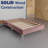 14-Inch Premium Kauly Material Wood Bed Frame, Comfortable Foundation with Acrylic Legs-88868862-88868853