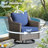 Wicker Patio Furniture Set - 8 Piece Rattan Outdoor Conversation Sets With 4 Wicker Patio Chairs,2 Ottomans And Coffee Table For Garden, Backyard, Balcony And Deck-2014563003-2014563002