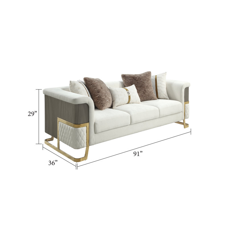 Valencia Luxe Statement Sofa, White