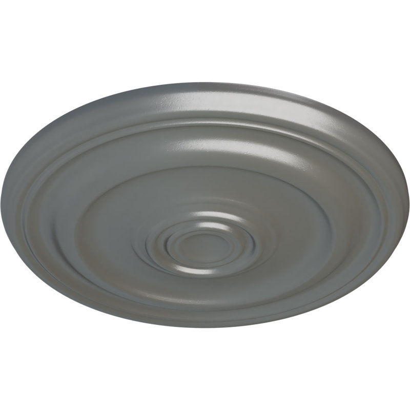 Médaillon de plafond Endurathane Melonie, DO 16 po x P 3 5/8 po x P 3/4 po (convient aux auvents jusqu'à 6 3/8 po), finition or pâle peinte à la main