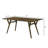 Lavin Contemporary Walnut Finish Dining Table with Solid Wood Base