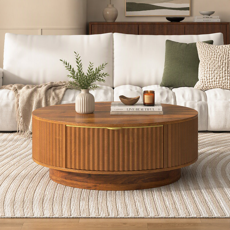Table basse VIBE HAUS Farmhouse, Brown