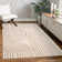Modern Area Rug for Living Room with Boho Swirl Art Design