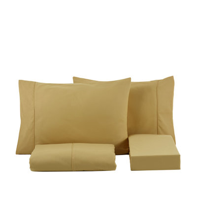 Ranforce Cotton Solid Bed Sheet Set