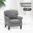 Four-Seater Solid Wood Sofa With  Linen Fabric-1592591191