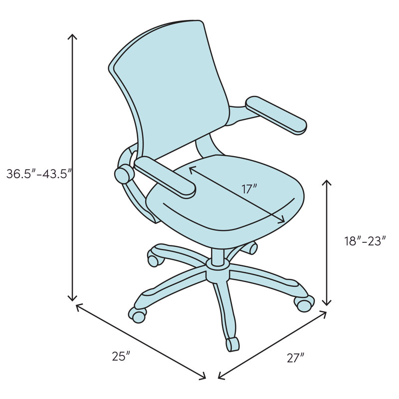 Roxana Vinyl Task Chair, Casters, Included, Taupe