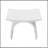 16.5 inch freestanding solid surface arched bathroom stool